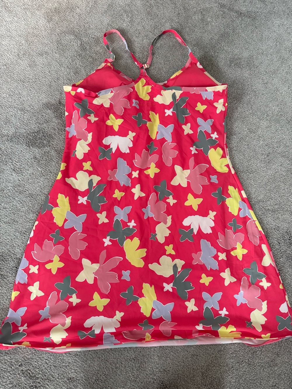 Outdoor Voices Exercise Dress in Slice of Life Pink (Butterfly Print) - Picture 2 of 6